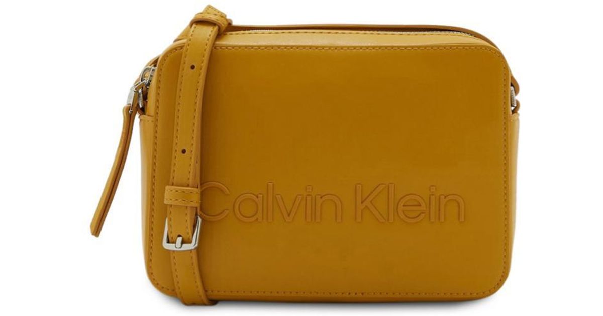 Calvin Klein Crossbody Bag in Yellow | Lyst