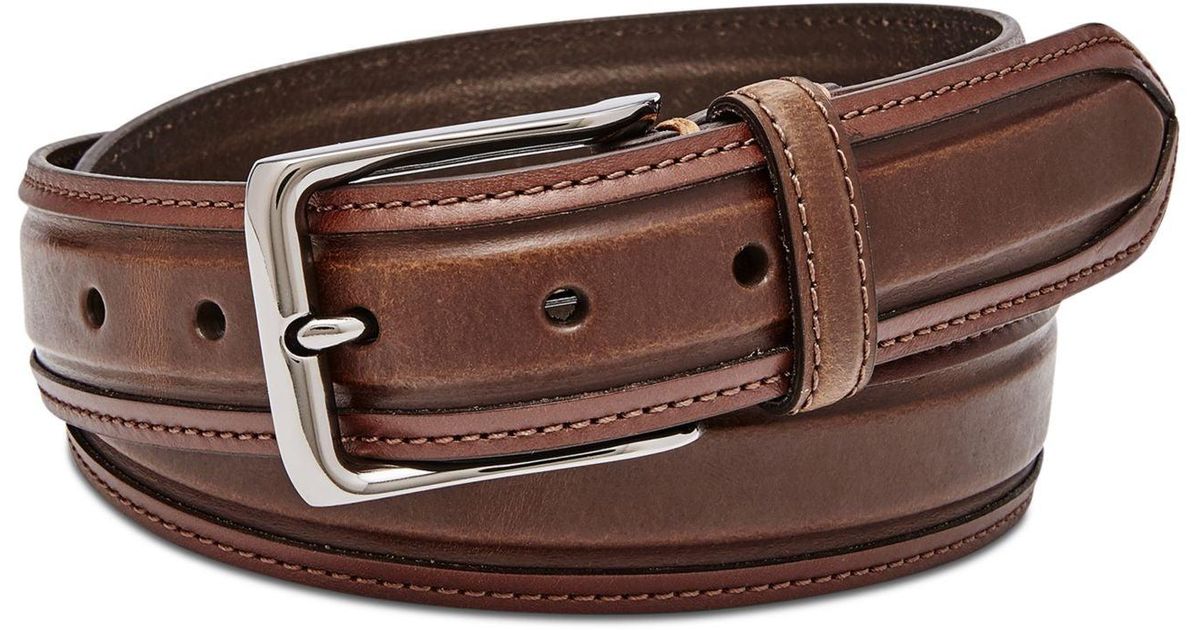 Fossil Dress Belt Silver40 Wyatt 