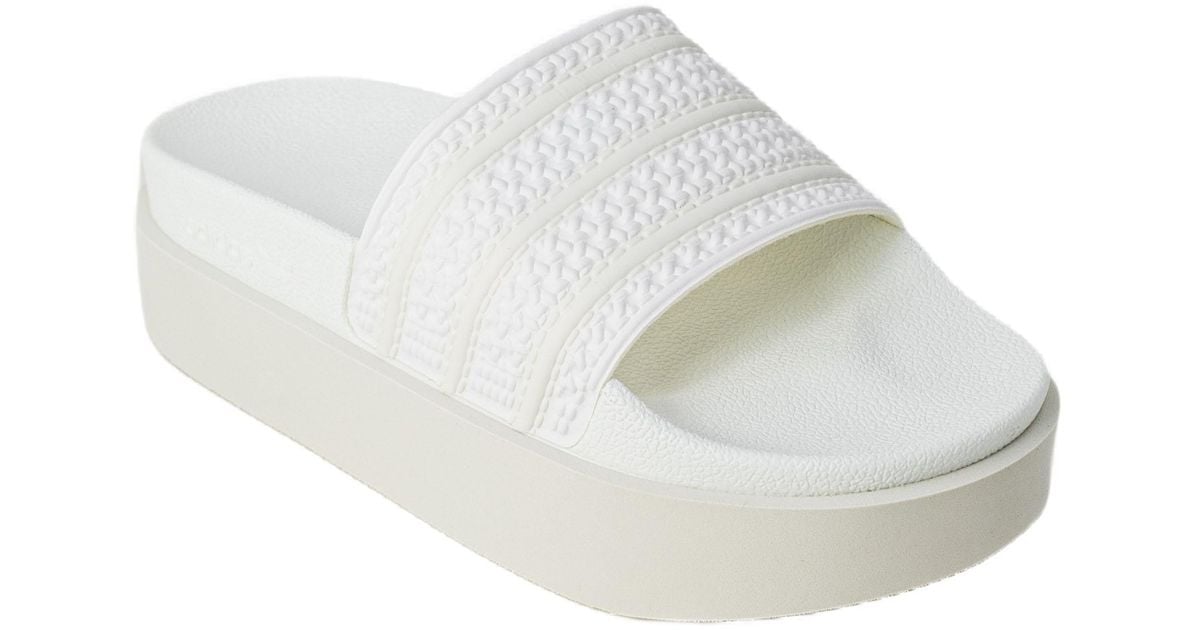 adidas slippers white