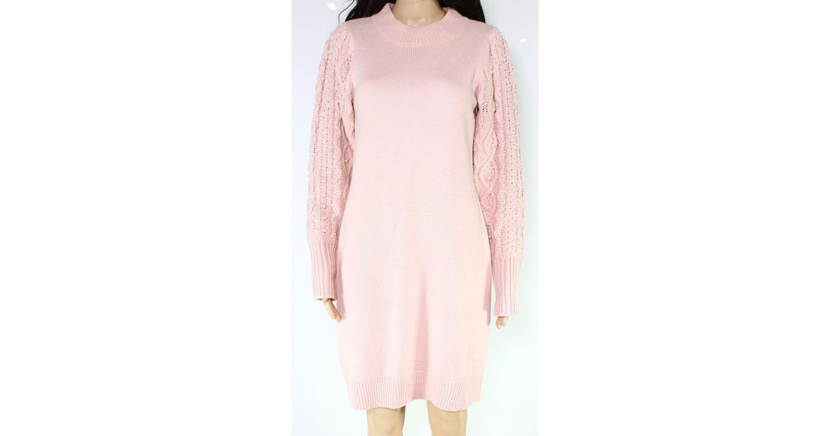 Eliza J Synthetic Sweater Dress Blush 
