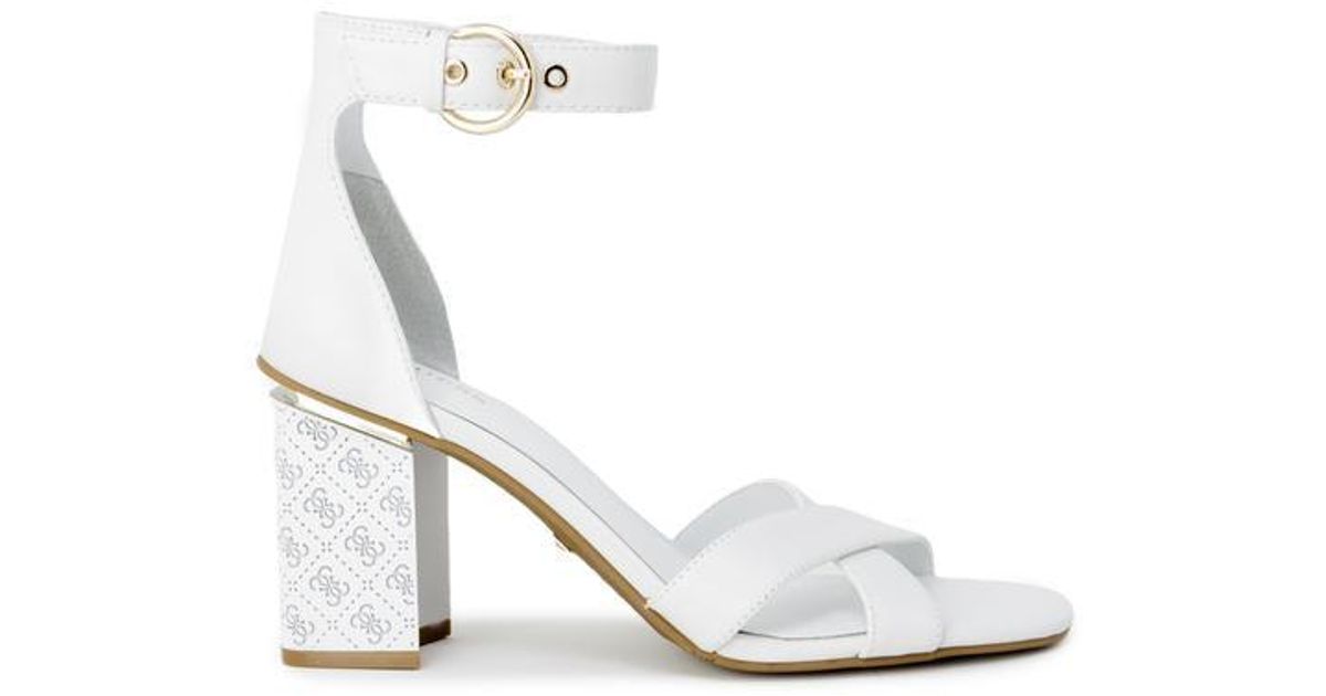 Guess Sandals in White | Lyst