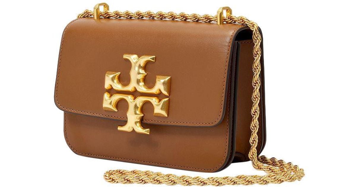 Tory Burch Eleanor Small Convertible Shoulder Bag In Leather in Brown Lyst