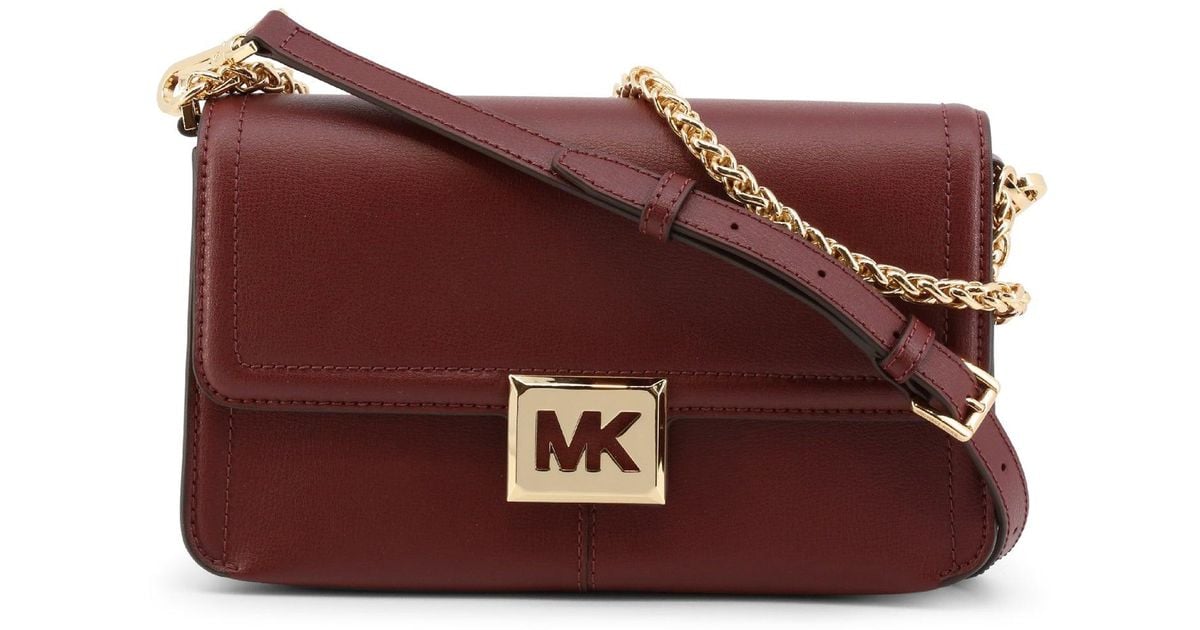 Michael Kors Leather Sonia_35f1g6sl3l Crossbody Bags in Red Lyst