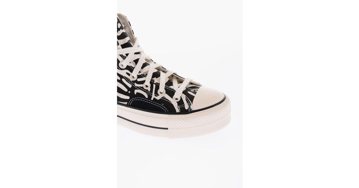 Converse Chuck Taylor All Star 4cm All Over Printed High Top Sneakers in  White | Lyst