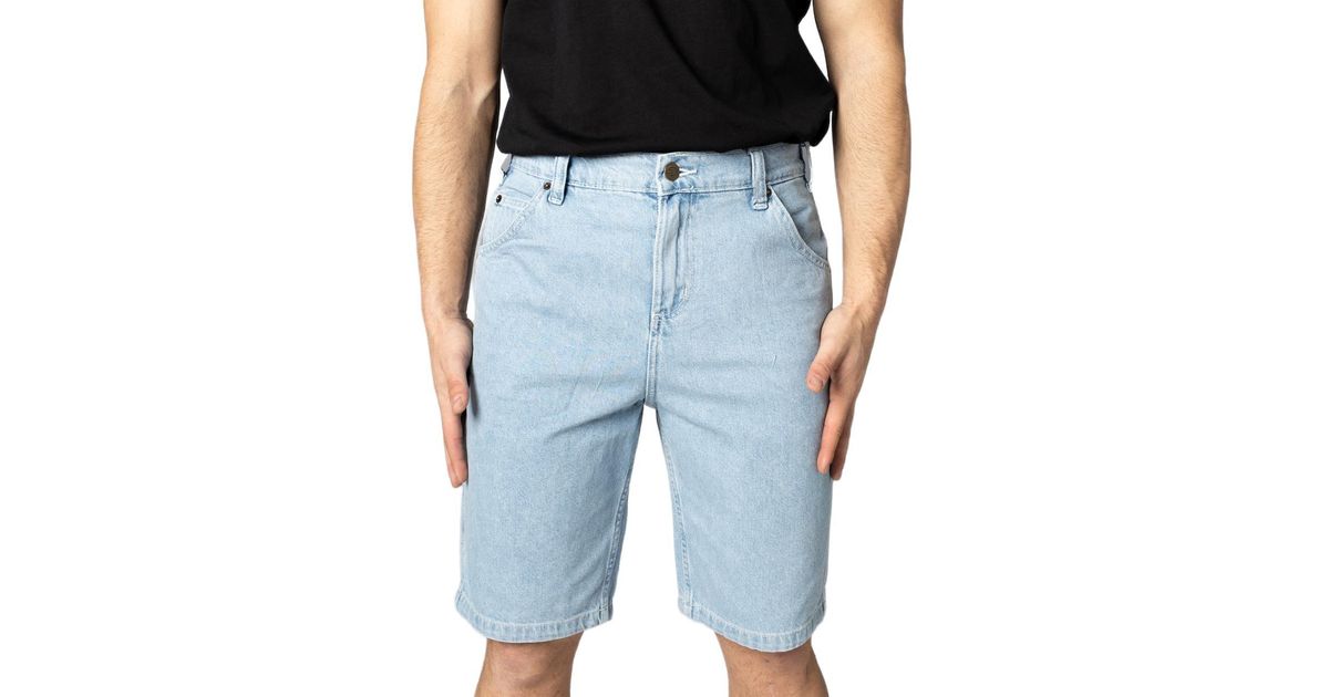 Dickies Cotton Shorts in Light Blue 