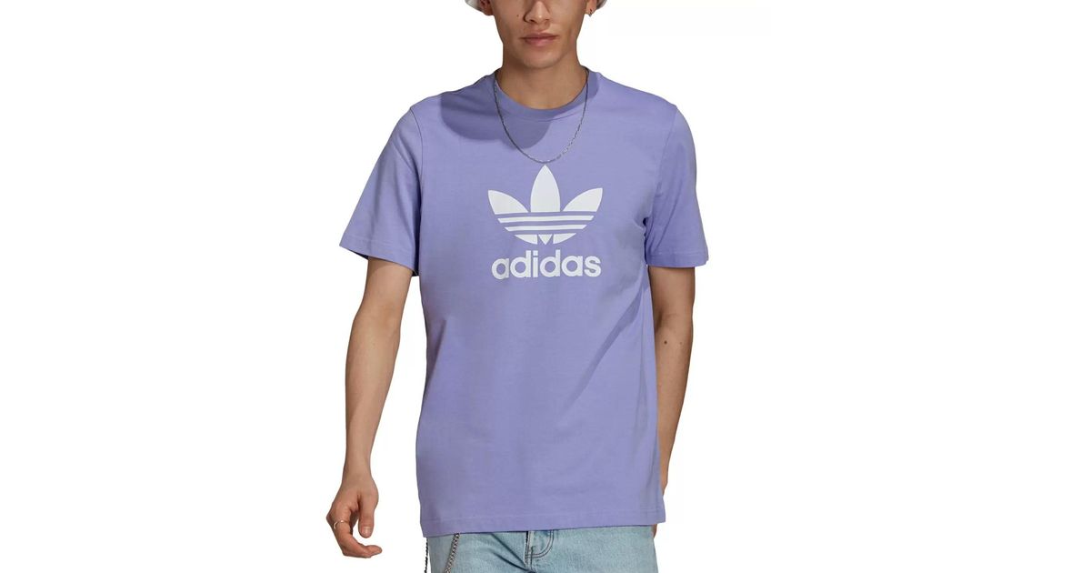 adidas Cotton T-shirt Purple Size Large 