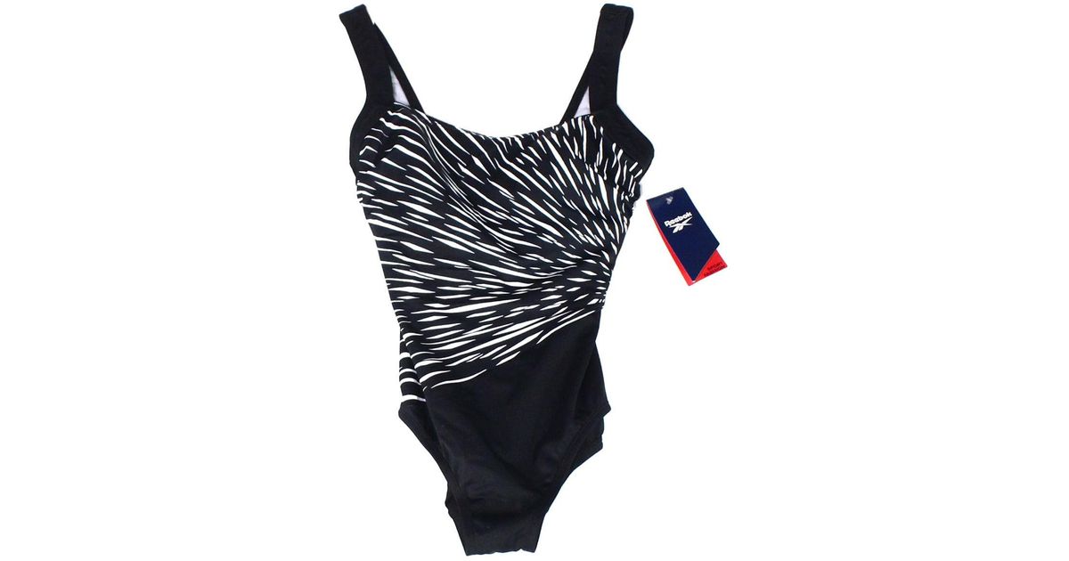 Reebok Synthetic Swimwear Size 14 Glass Cutter Detail One Piece in