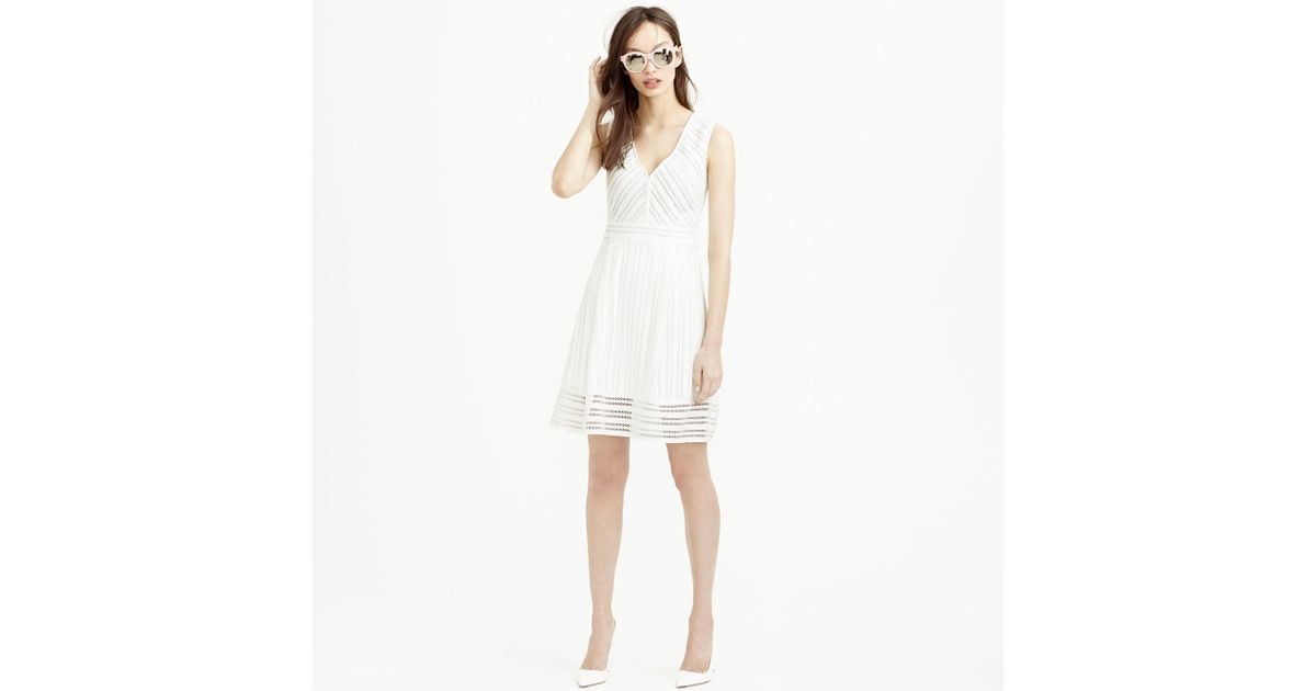 j crew white eyelet dress