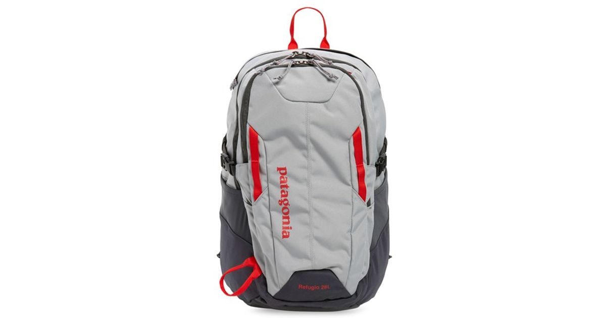red patagonia backpack