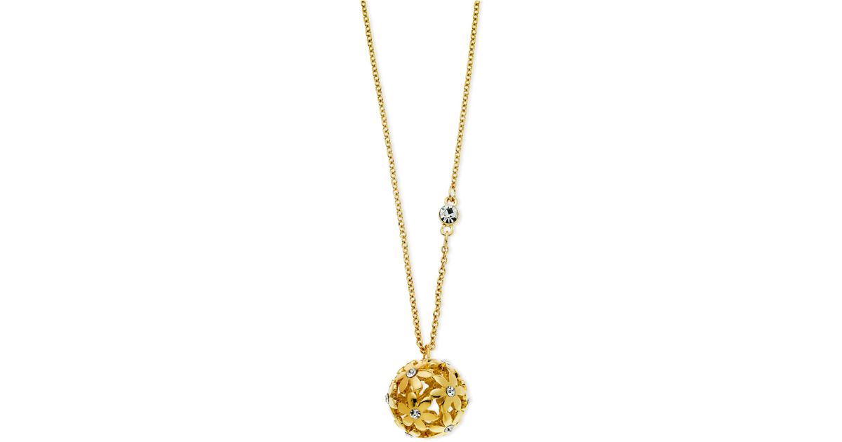 guess gold tone necklace