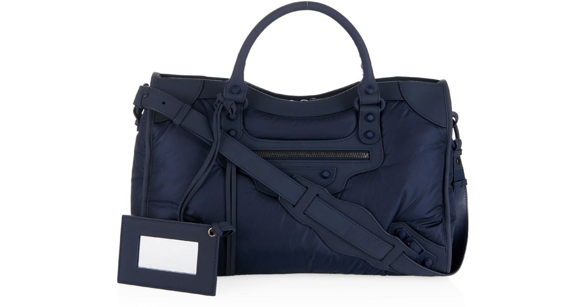 Lyst Balenciaga Classic City Nylon Bag In Blue