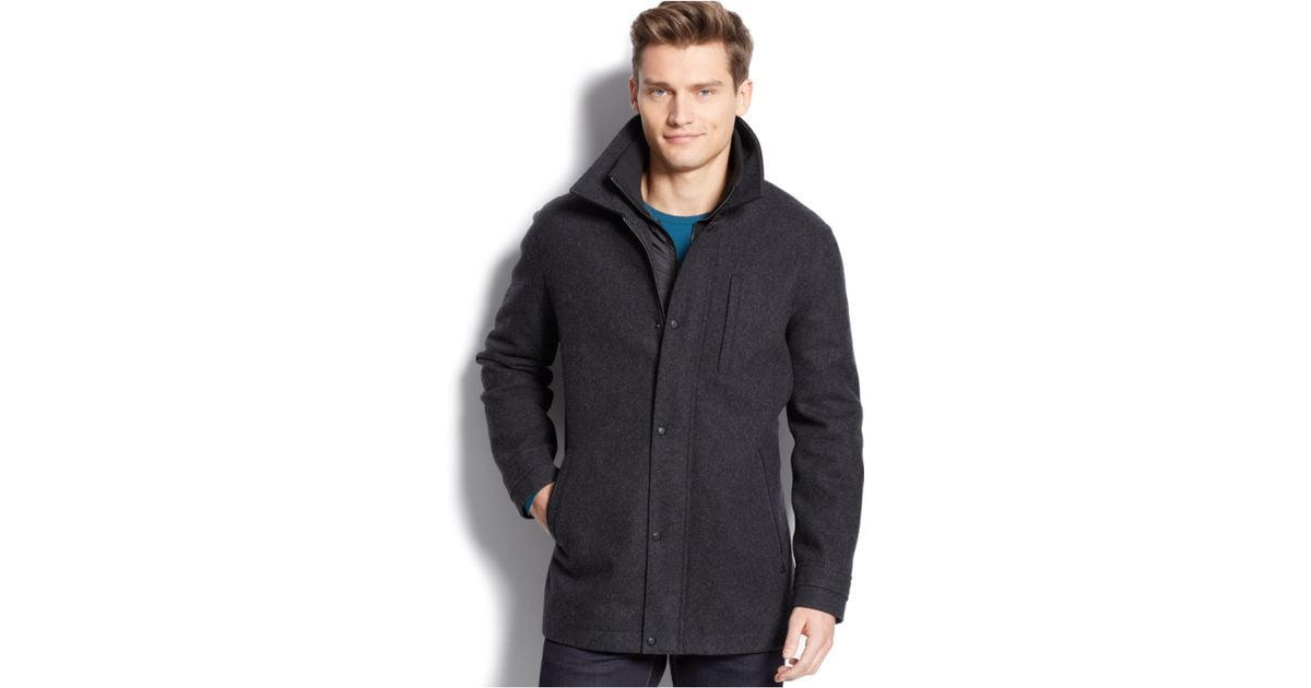 calvin klein mens car coat