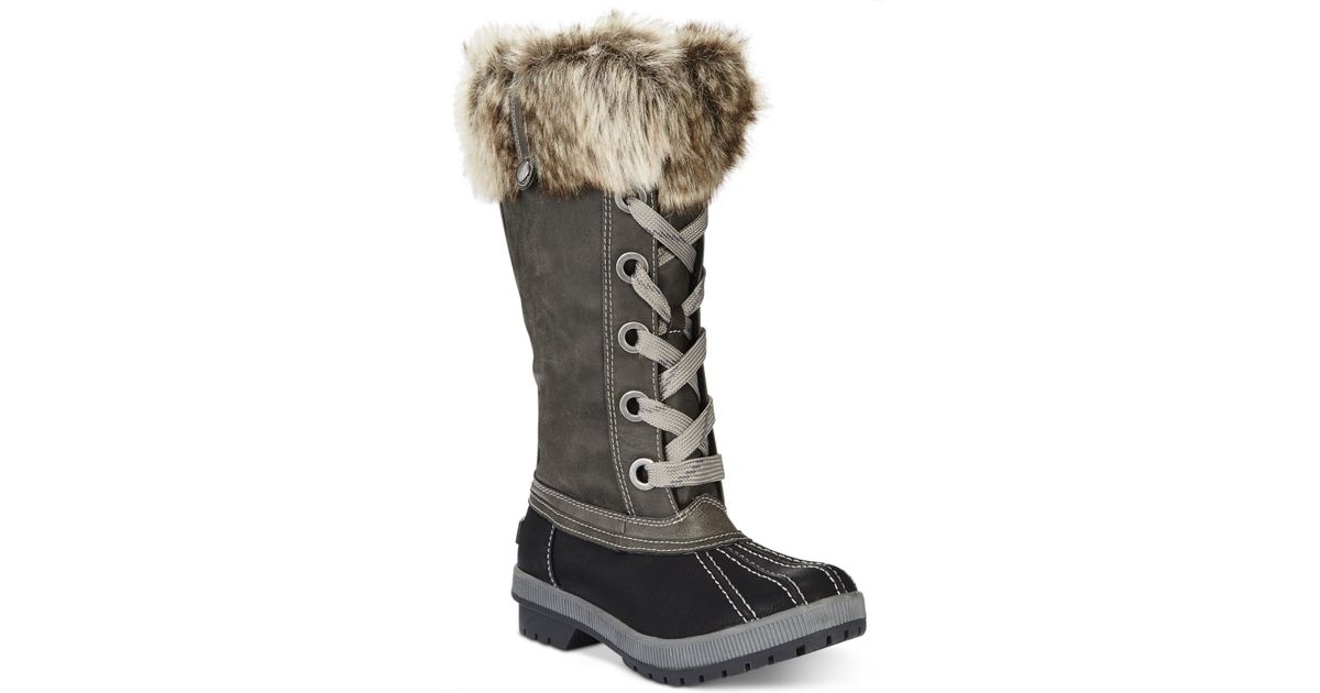 london fog womens melton cold weather snow boot