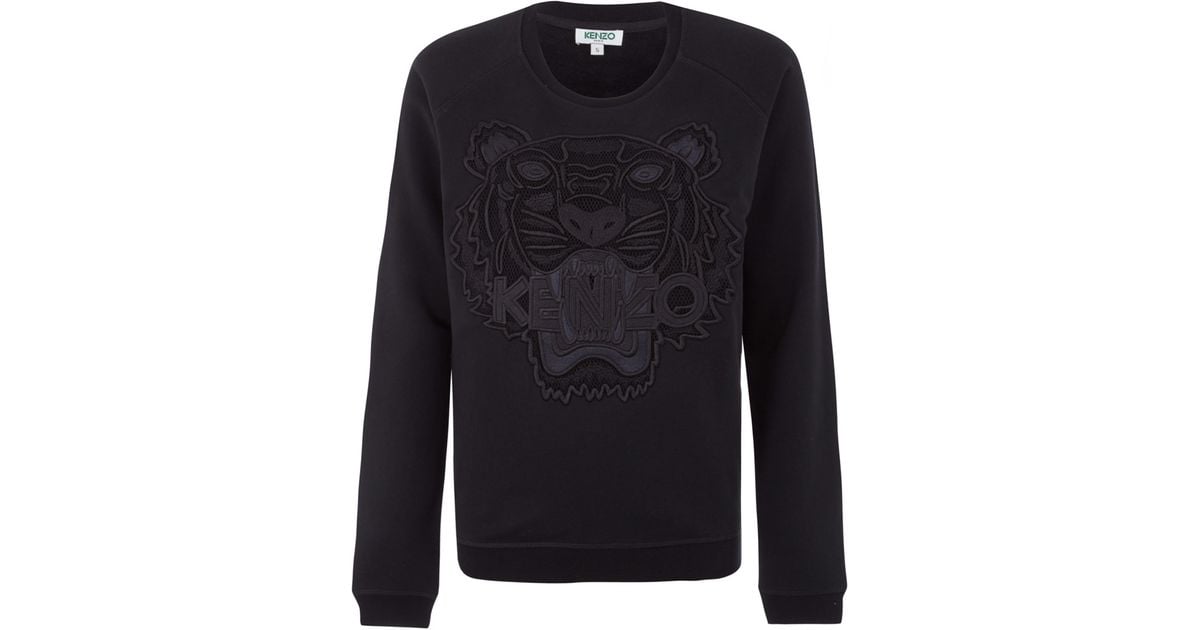 kenzo black tiger hoodie