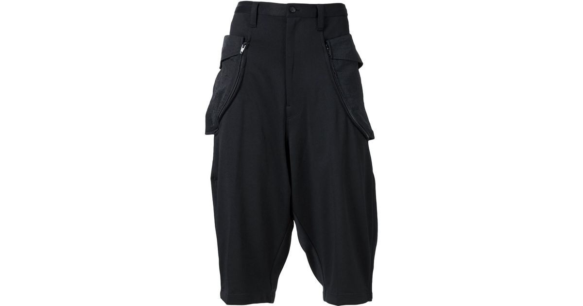 black oversized cargo pants