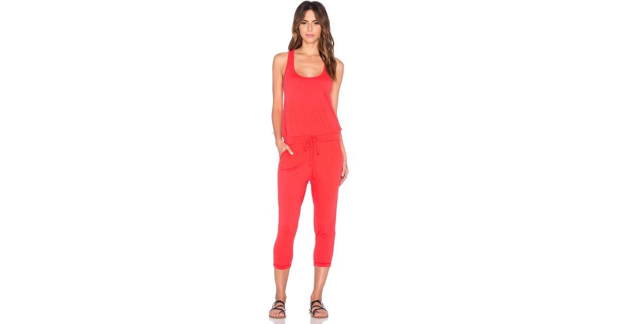 supreme jumpsuit red