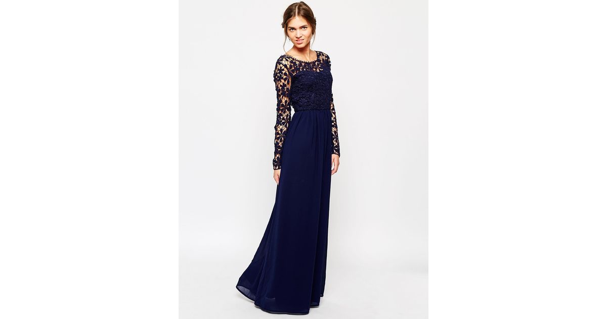 Club l crochet detail maxi sale dress