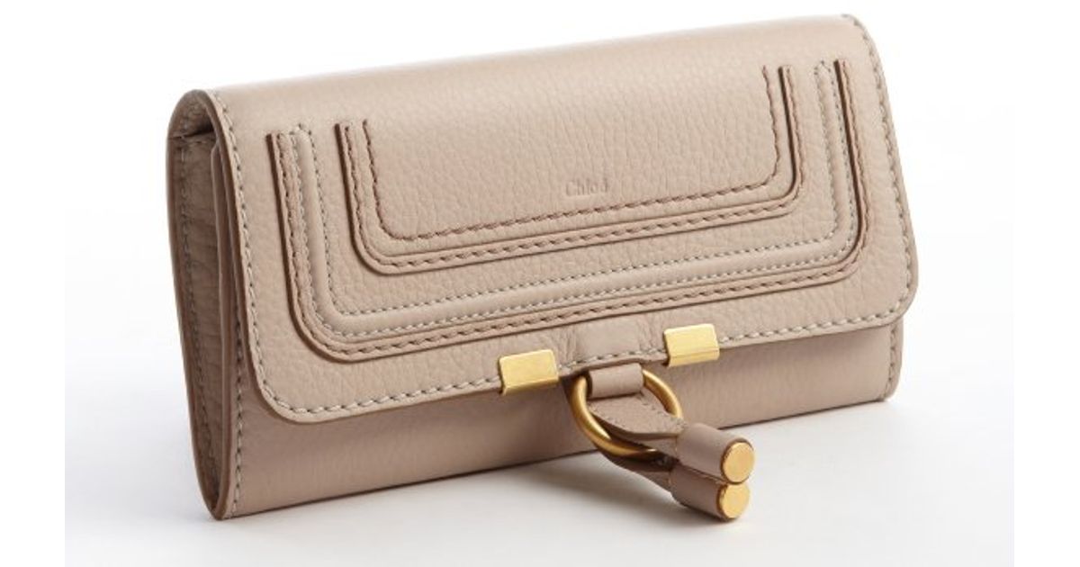 Chlo Rope Beige Calfskin Marcie Continental Wallet in Beige | Lyst  