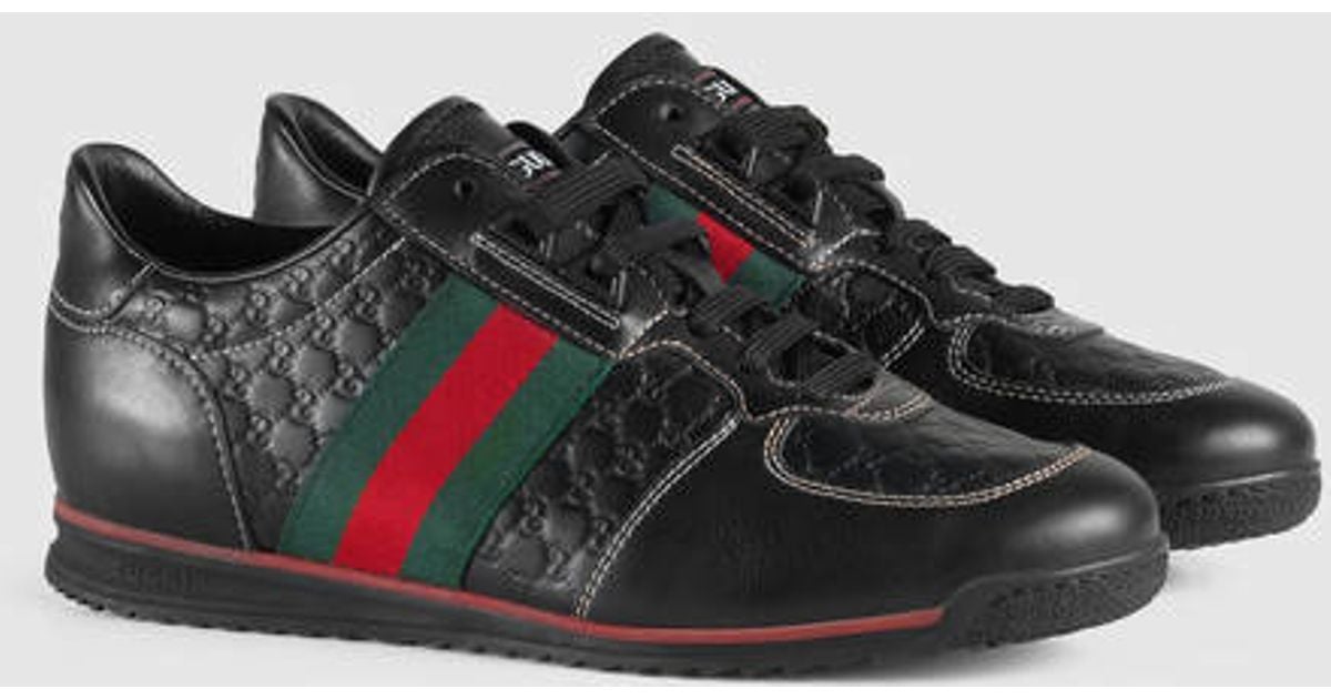 Gucci Leather Sl73 Lace-up Sneaker in 