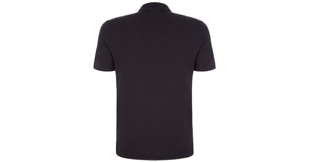 Burberry Metal Logo Polo Shirt in Black for Men | Lyst Canada