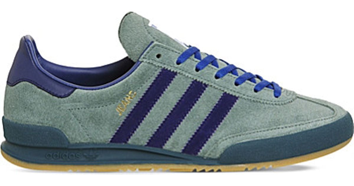 adidas Jeans Suede Trainers in Green for Men | Lyst UK