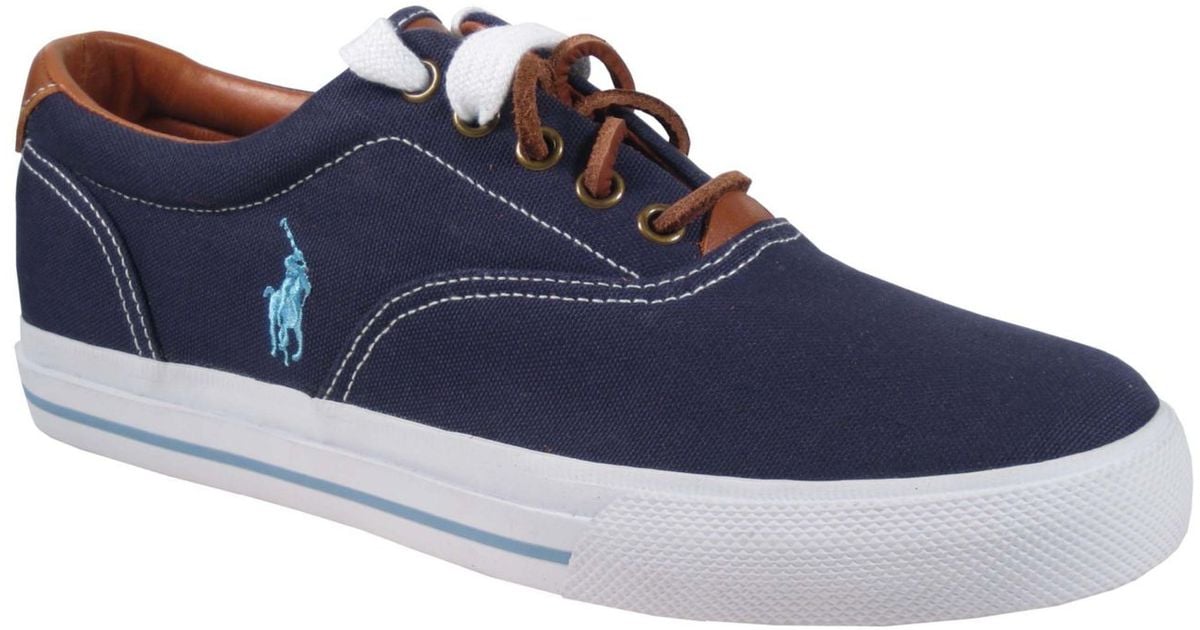 Polo Ralph Lauren Vaughn Canvas Sneakers in Navy (Blue) for Men | Lyst