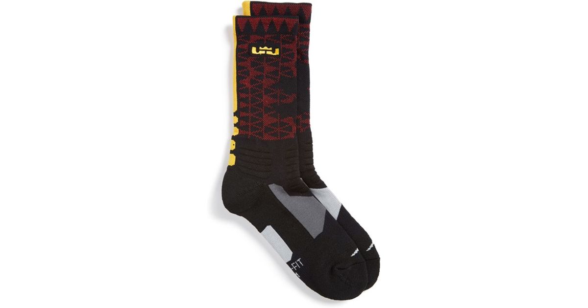 black and gold elite socks
