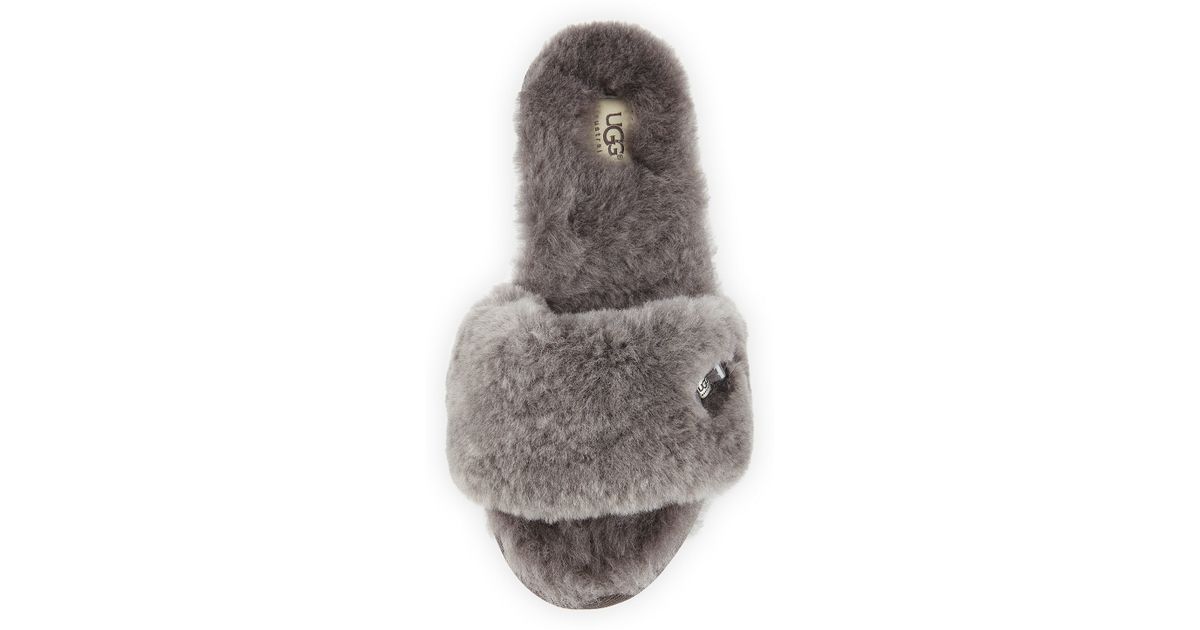 ugg slide slippers grey