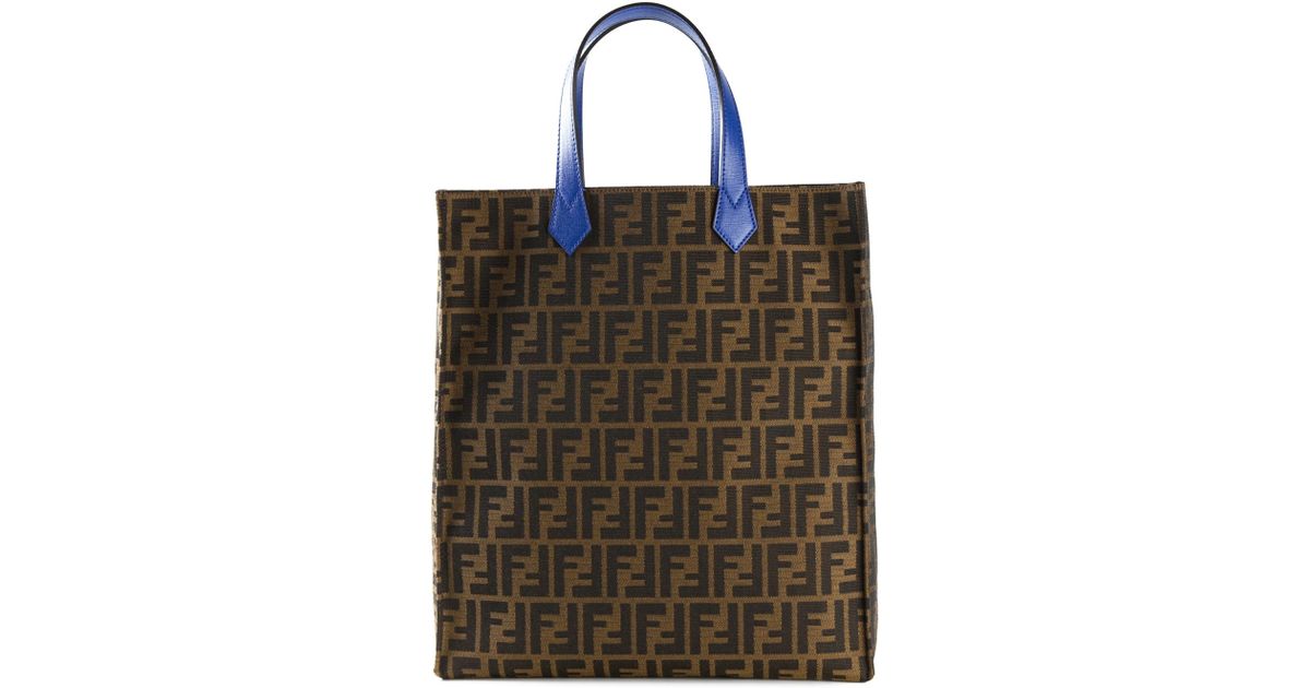 fendi zucca shopper tote