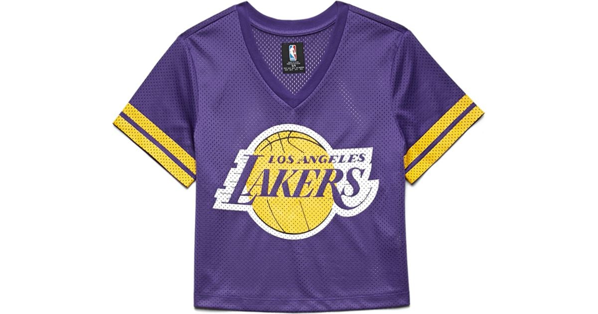 lakers crop top jersey