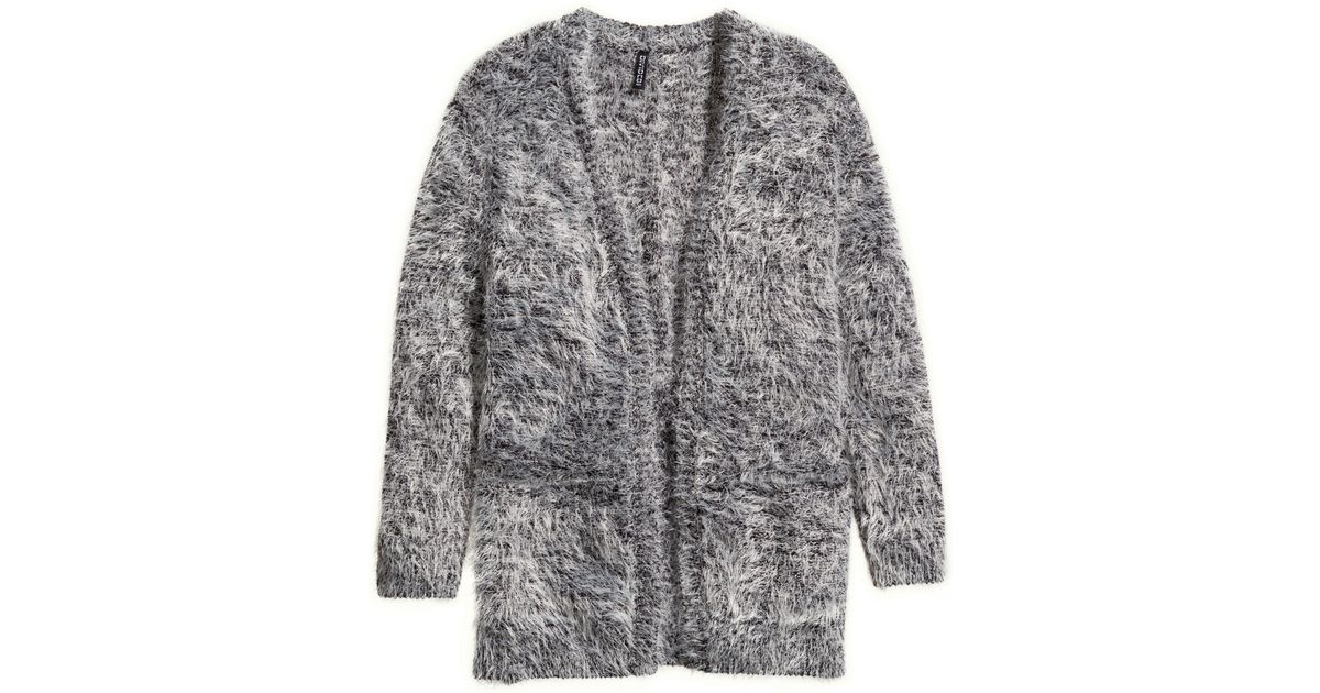 grey chenille cardigan