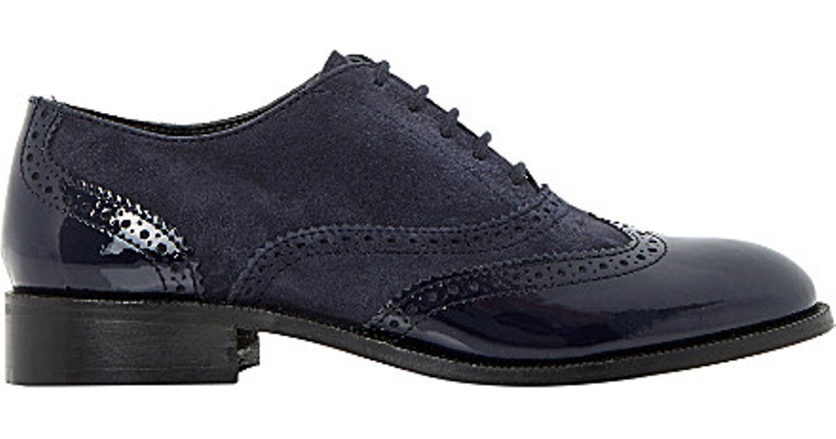 patent leather brogues womens