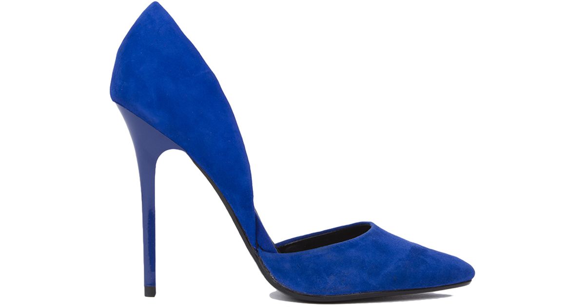 steve madden blue suede pumps