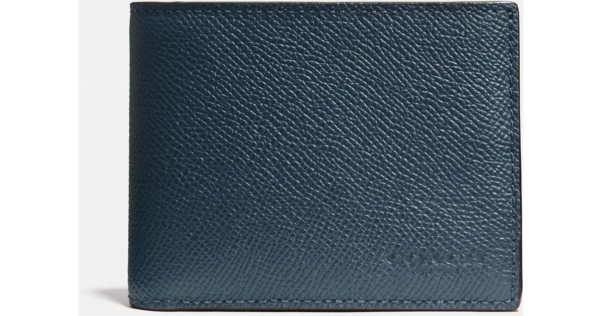 mens coach leather wallet