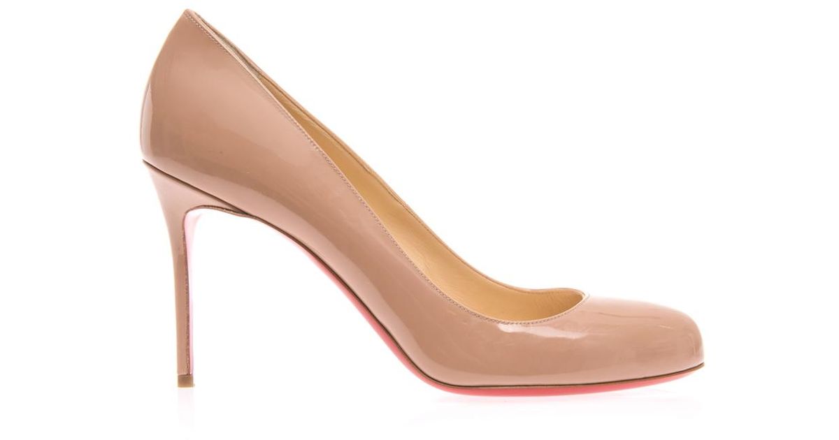 Christian louboutin Fifi 85mm Pumps in Beige (Neutral) | Lyst  