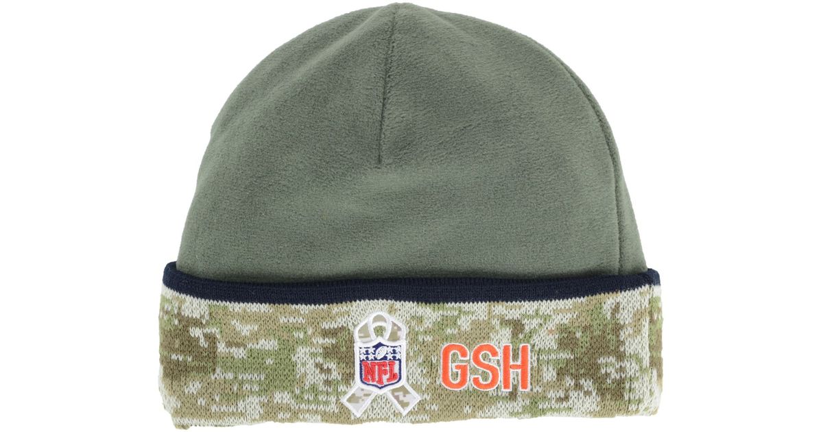 chicago bears salute to service knit hat