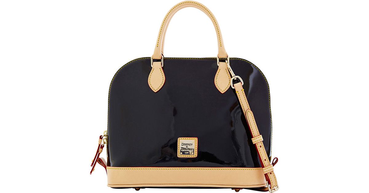 dooney and bourke patent leather satchel