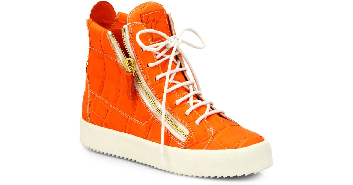 Giuseppe Zanotti Croc-print Leather 