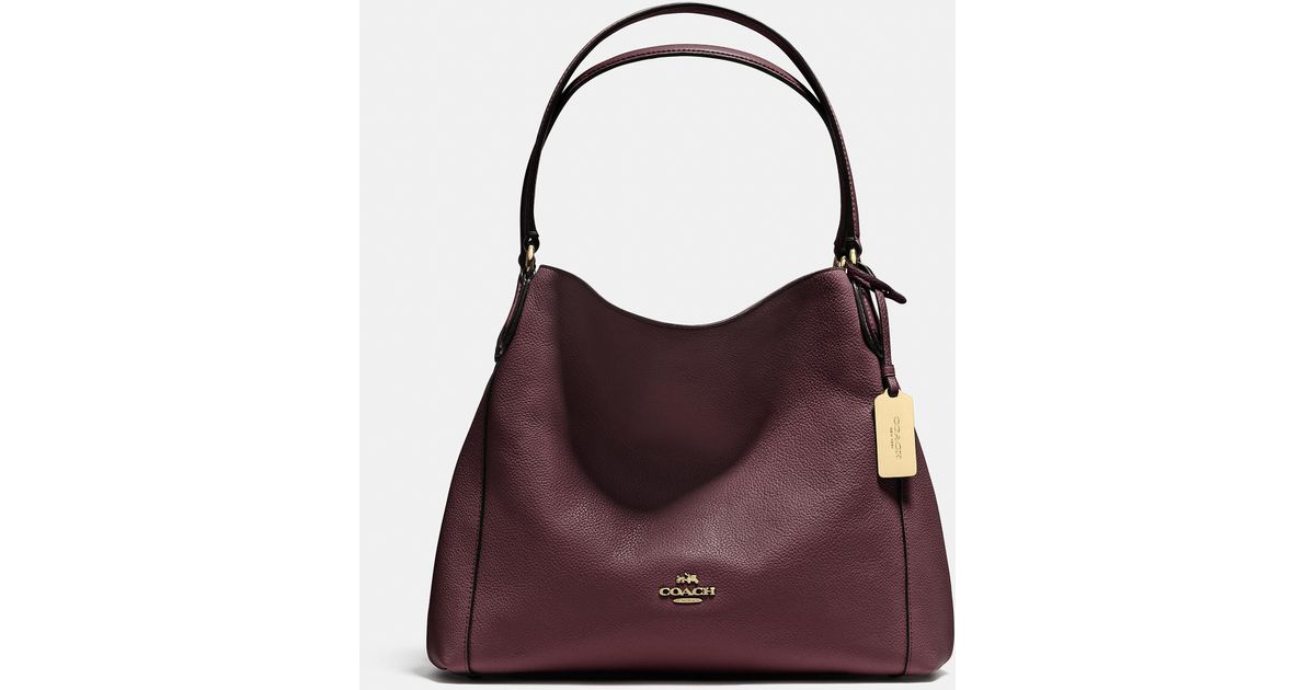 coach edie shoulder bag 31 oxblood