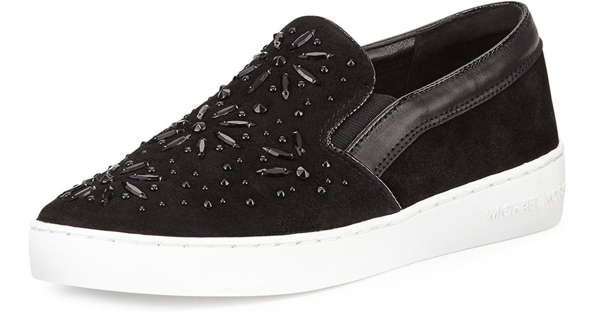 embellished slip on sneakers