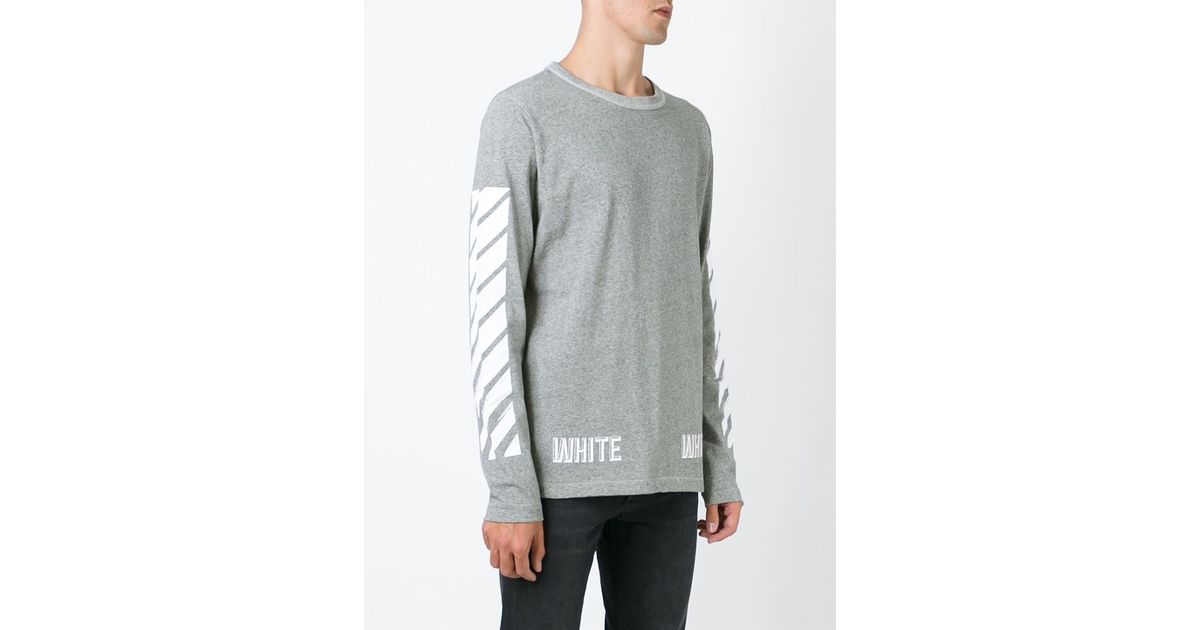Off white grey long sleeve Clearance