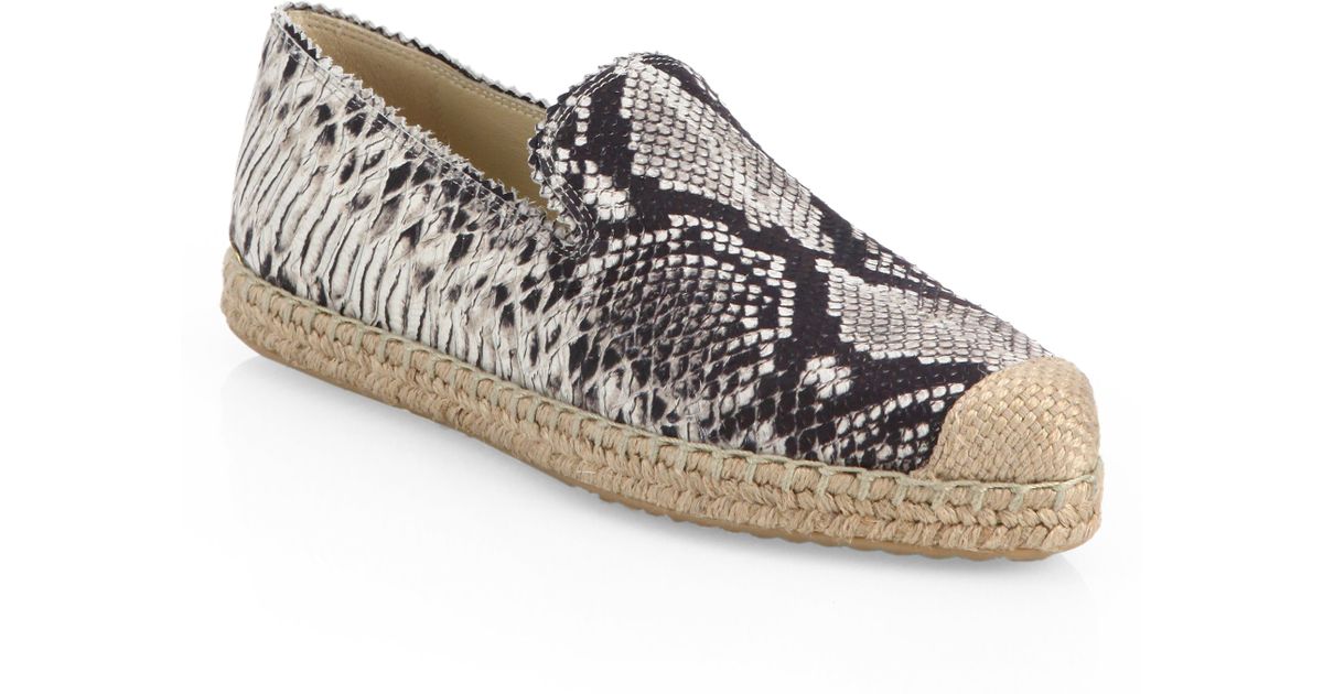 snake print espadrilles