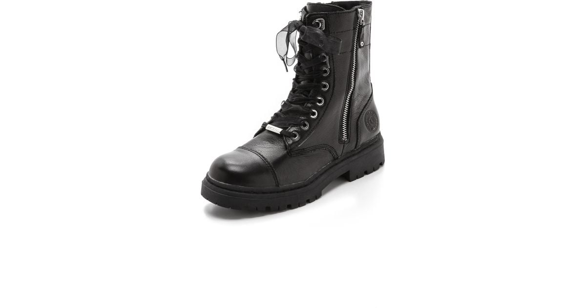 dkny combat boots