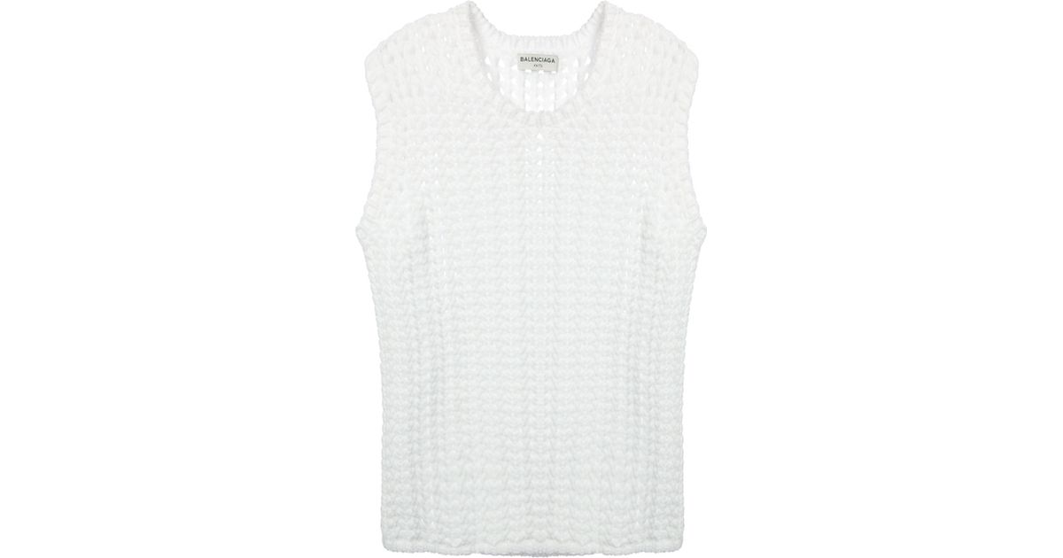 white knit vest