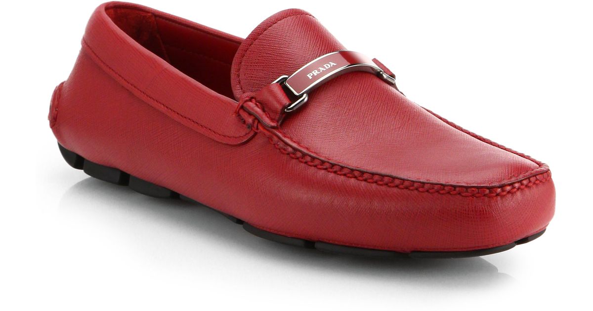 prada driving loafers