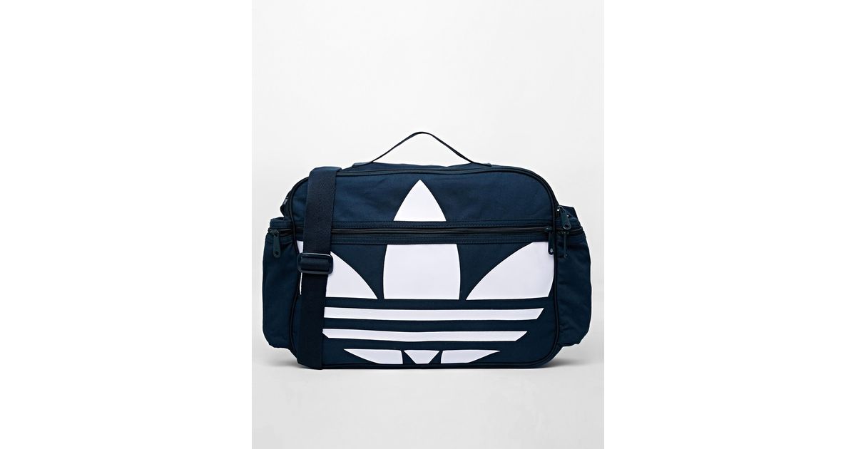 adidas blue messenger bag