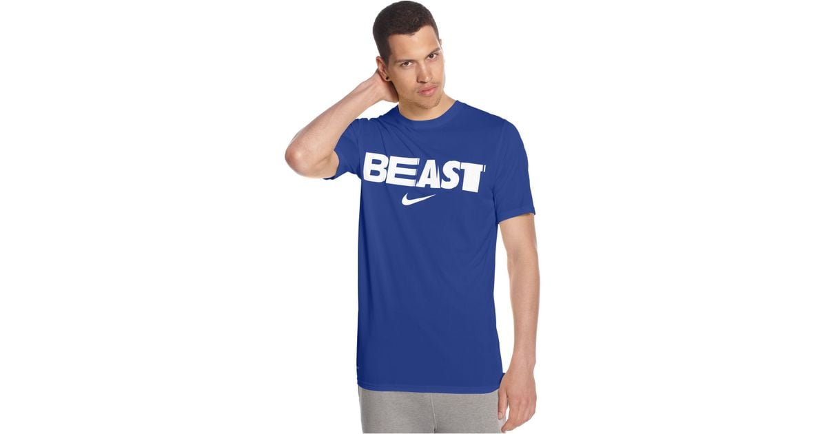 Nike Football Beast Mode Legend T-shirt in Blue for Men | Lyst