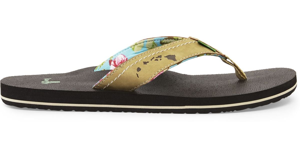 light tan flip flops