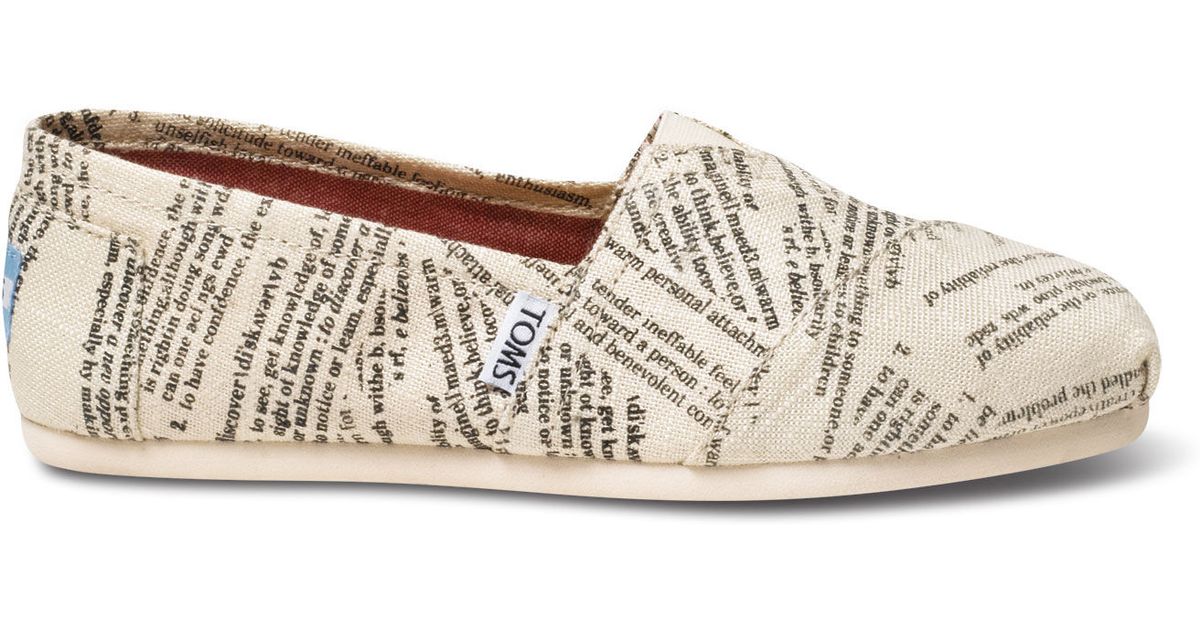 toms classic natural canvas