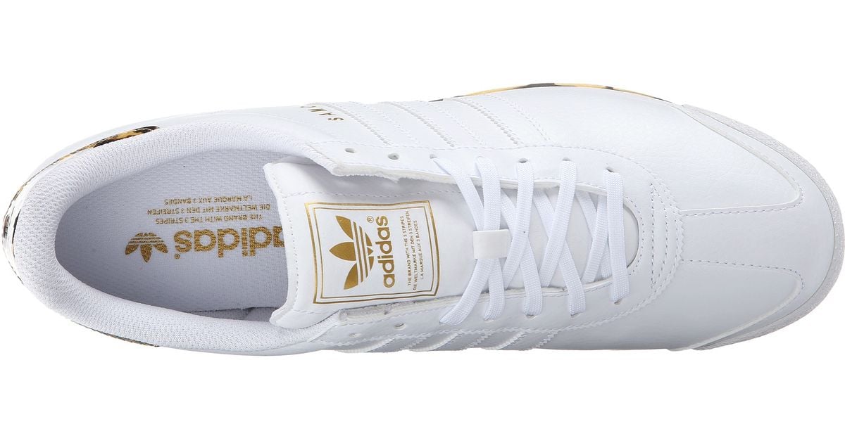 adidas Originals Samoa - Tortoise Shell in White/White/Gold Metallic  (White) - Lyst